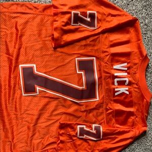 Orange Football Jersey with Number 7